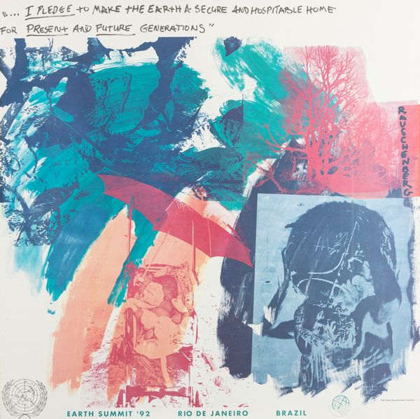 Robert Rauschenberg (rif.) : Earth Summit - Rio de Janeiro, Brazil  - Asta Testimonianze Contemporanee: Documenti, Libri, Fotografie e Opere d'Arte - Associazione Nazionale - Case d'Asta italiane