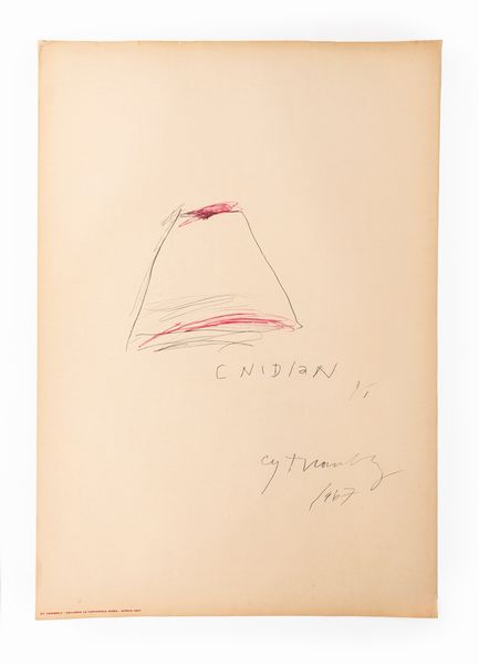 Cy Twombly : Cnidian  - Asta Testimonianze Contemporanee: Documenti, Libri, Fotografie e Opere d'Arte - Associazione Nazionale - Case d'Asta italiane