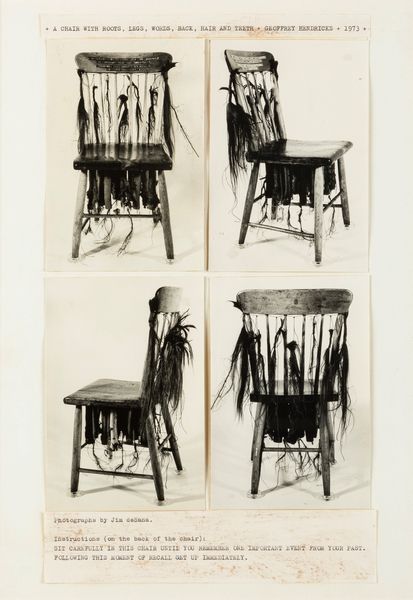 GEOFFREY HENDRICKS : A Chair with Roots, Legs, Words, Back, Hair and Teeth  - Asta Testimonianze Contemporanee: Documenti, Libri, Fotografie e Opere d'Arte - Associazione Nazionale - Case d'Asta italiane