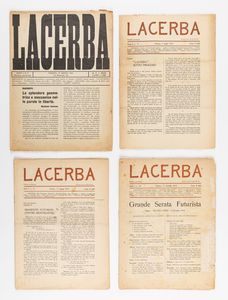 Lacerba  - Asta Testimonianze Contemporanee: Documenti, Libri, Fotografie e Opere d'Arte - Associazione Nazionale - Case d'Asta italiane