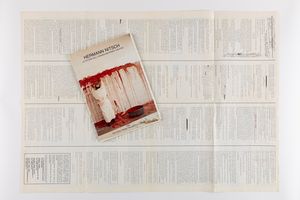 Hermann Nitsch (rif.) : lotto composto da 01 catalogo e 01 poster (a;b)  - Asta Testimonianze Contemporanee: Documenti, Libri, Fotografie e Opere d'Arte - Associazione Nazionale - Case d'Asta italiane