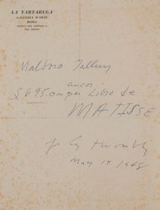 Cy Twombly - Per Cy Twombly  May 14 1968