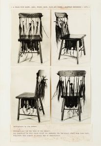 GEOFFREY HENDRICKS - A Chair with Roots, Legs, Words, Back, Hair and Teeth