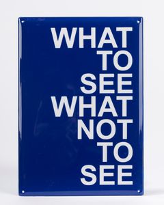 Maurizio Nannucci - What to see what not to see