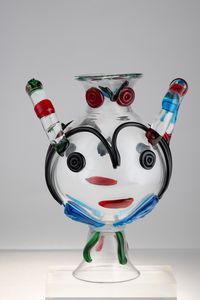 da un modello di Pablo Picasso per la Fucina degli Angeli Murano secolo XX  - Asta Murano! 250 vetri da collezione - Associazione Nazionale - Case d'Asta italiane