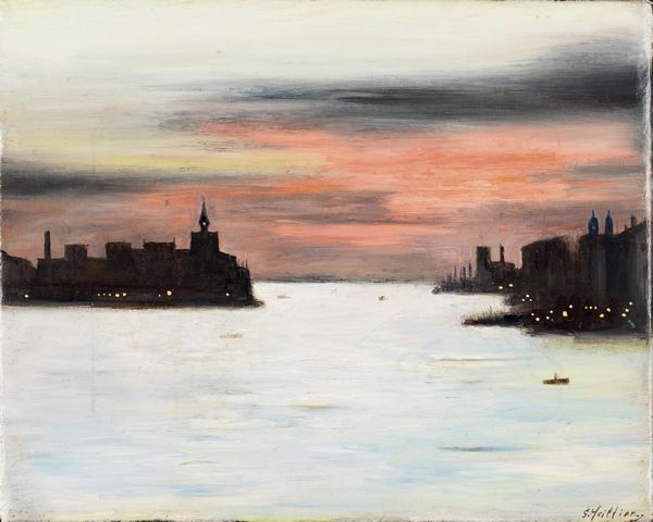 Gregorio Sciltian : Tramonto alla Giudecca  - Asta Arte moderna e contemporanea - Associazione Nazionale - Case d'Asta italiane