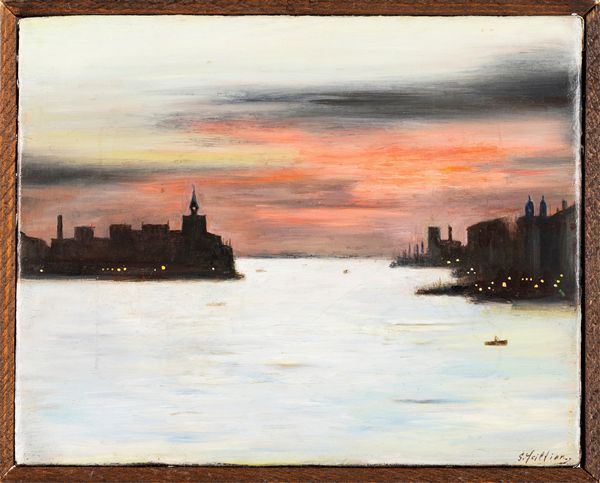 Gregorio Sciltian : Tramonto alla Giudecca  - Asta Arte moderna e contemporanea - Associazione Nazionale - Case d'Asta italiane