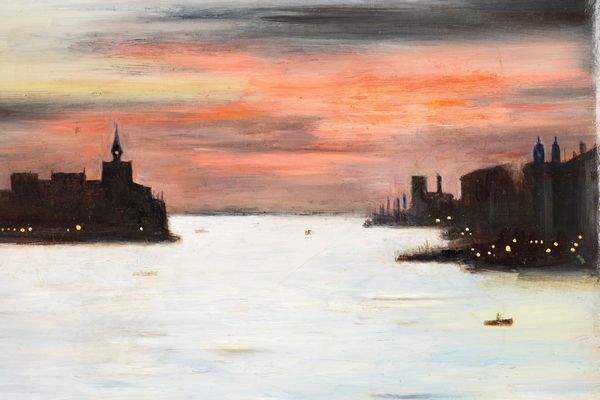 Gregorio Sciltian : Tramonto alla Giudecca  - Asta Arte moderna e contemporanea - Associazione Nazionale - Case d'Asta italiane