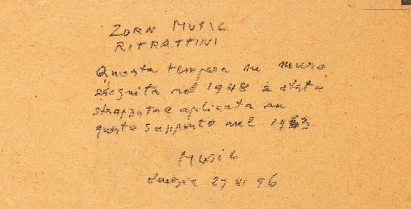 Anton Zoran Music : Ritrattini  - Asta Arte moderna e contemporanea - Associazione Nazionale - Case d'Asta italiane