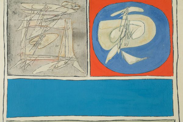 ACHILLE PERILLI : Bis Azzurro  - Asta Arte moderna e contemporanea - Associazione Nazionale - Case d'Asta italiane