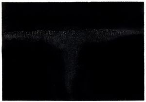 Alberto Burri : Cretto nero F  - Asta Arte moderna e contemporanea - Associazione Nazionale - Case d'Asta italiane