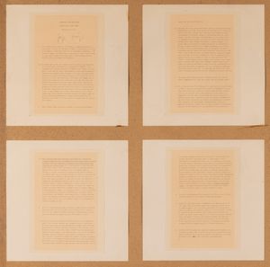 JOSEPH BEUYS : Gaspch - Il Dialogo  - Asta Arte moderna e contemporanea - Associazione Nazionale - Case d'Asta italiane