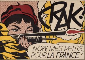 Roy Lichtenstein : Crak!  - Asta Arte moderna e contemporanea - Associazione Nazionale - Case d'Asta italiane