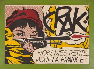 Roy Lichtenstein : Crak!  - Asta Arte moderna e contemporanea - Associazione Nazionale - Case d'Asta italiane