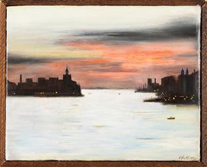 Gregorio Sciltian : Tramonto alla Giudecca  - Asta Arte moderna e contemporanea - Associazione Nazionale - Case d'Asta italiane