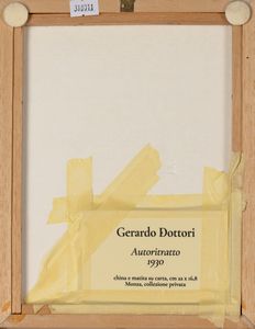 Gerardo Dottori : Autoritratto  - Asta Arte moderna e contemporanea - Associazione Nazionale - Case d'Asta italiane