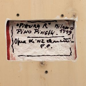 PINO PINELLI : Pittura R  - Asta Arte moderna e contemporanea - Associazione Nazionale - Case d'Asta italiane