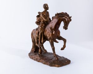 Giorgio de Chirico : Cavallo e cavaliere  - Asta Arte moderna e contemporanea - Associazione Nazionale - Case d'Asta italiane