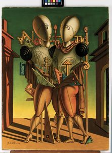 Giorgio de Chirico : Ettore e Andromaca  - Asta Arte moderna e contemporanea - Associazione Nazionale - Case d'Asta italiane