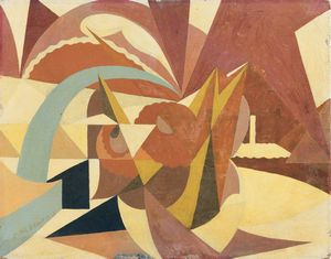 Giacomo Balla : Linee forze di paesaggio estivo  - Asta Arte moderna e contemporanea - Associazione Nazionale - Case d'Asta italiane