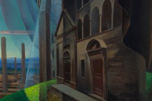 Gerardo Dottori : Santa Caterina da Siena  - Asta Arte moderna e contemporanea - Associazione Nazionale - Case d'Asta italiane