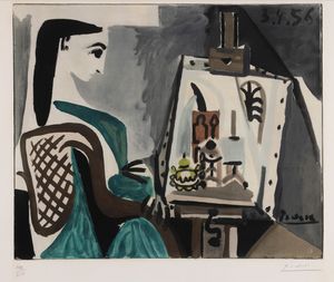 Pablo Picasso, d'apres : Femme dans l'atelier  - Asta Arte moderna e contemporanea - Associazione Nazionale - Case d'Asta italiane