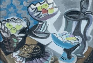 Gino Severini : Natura morta  - Asta Arte moderna e contemporanea - Associazione Nazionale - Case d'Asta italiane