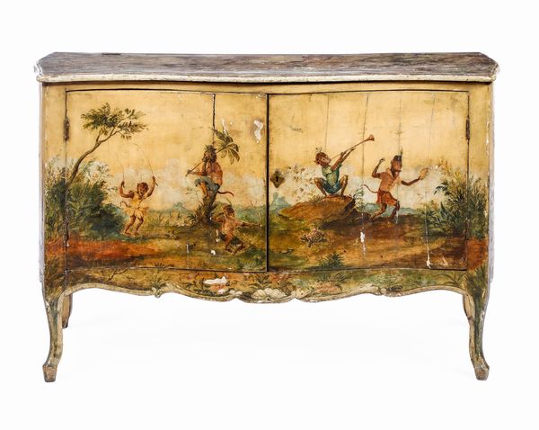 Credenza laccata. XVIII-XIX secolo  - Asta Dimore Italiane - Associazione Nazionale - Case d'Asta italiane