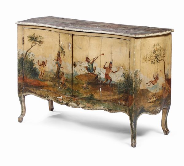 Credenza laccata. XVIII-XIX secolo  - Asta Dimore Italiane - Associazione Nazionale - Case d'Asta italiane