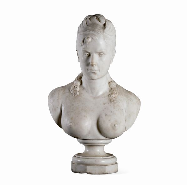 Busto femminile. Scultore del XIX secolo  - Asta Dimore Italiane - Associazione Nazionale - Case d'Asta italiane