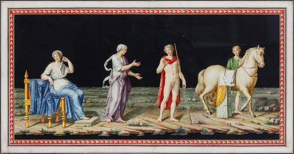 Michelangelo Maestri : Scena del mito di Achille (?)  - Asta Dimore Italiane - Associazione Nazionale - Case d'Asta italiane