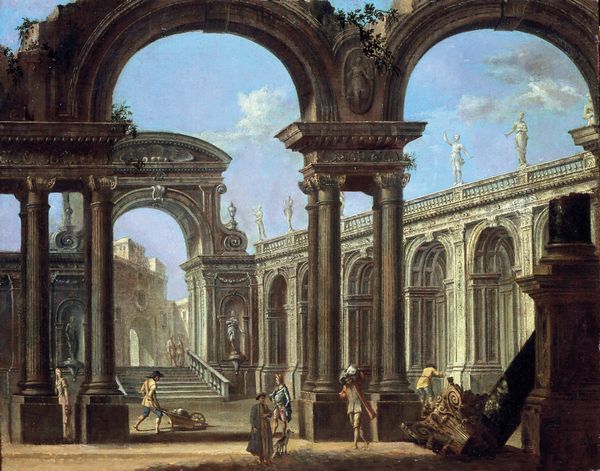 Antonio Visentini : Capriccio con architetture classiche  - Asta Dipinti Antichi - Associazione Nazionale - Case d'Asta italiane