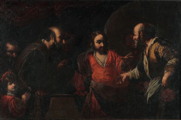 Bernardo Strozzi, copia da : Il pagamento del tributo  - Asta Dipinti Antichi - Associazione Nazionale - Case d'Asta italiane