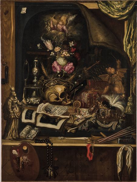 Cornelis Norbertus Gysbrechts : Vanitas  - Asta Dipinti Antichi - Associazione Nazionale - Case d'Asta italiane