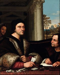 Sebastiano del Piombo, copia da - Ritratto di Ferry Carondelet con il suo segretario