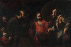 Bernardo Strozzi, copia da - Il pagamento del tributo