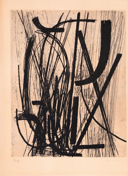 HANS HARTUNG : Composition 16 G 16  - Asta Multipli d'Autore - Associazione Nazionale - Case d'Asta italiane