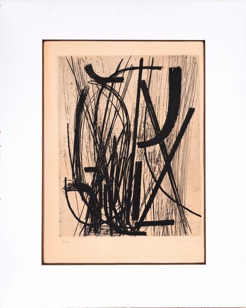 HANS HARTUNG : Composition 16 G 16  - Asta Multipli d'Autore - Associazione Nazionale - Case d'Asta italiane