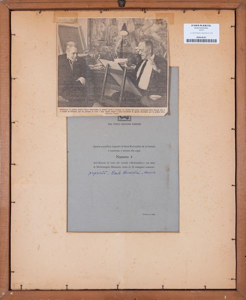 OSKAR KOKOSCHKA : Volto  - Asta Multipli d'Autore - Associazione Nazionale - Case d'Asta italiane