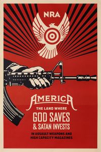 FRANK SHEPARD FAIREY - God saves & satan invests