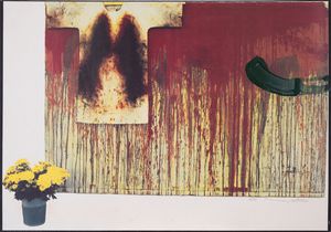 Hermann Nitsch - Uebermalte Bild Lithographien