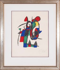 JOAN MIRO' : Pl.3 from 'Joan Mir Litgrafo II'  - Asta Multipli d'Autore - Associazione Nazionale - Case d'Asta italiane