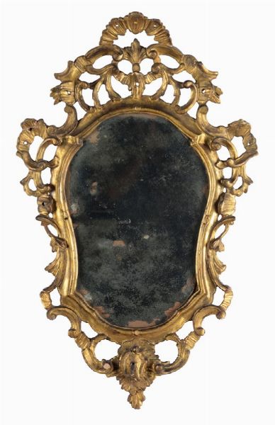 Coppia di ventoline in legno intagliato e dorato, XVIII secolo  - Asta Antiquariato - Associazione Nazionale - Case d'Asta italiane