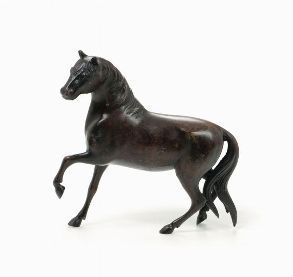 Cavallino bronzo, XIX-XX secolo  - Asta Antiquariato - Associazione Nazionale - Case d'Asta italiane