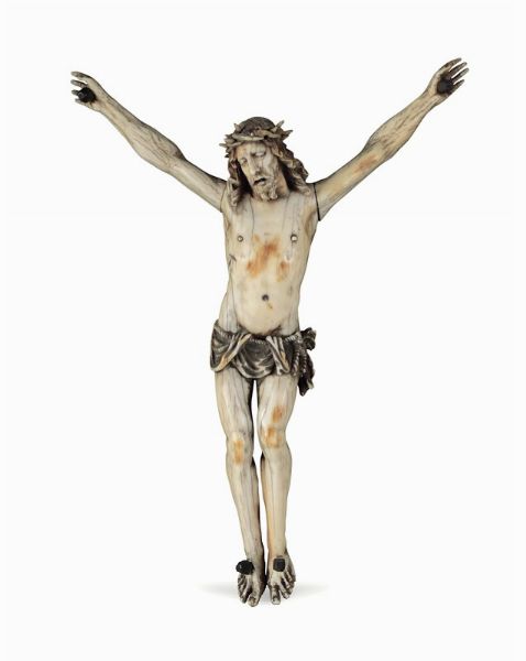 Corpus Christi in avorio. Scultore doltralpe del XVIII secolo  - Asta Antiquariato - Associazione Nazionale - Case d'Asta italiane