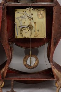Neuchateloise con cassa in legno laccato, Svizzera inizi XIX secolo  - Asta Antiquariato - Associazione Nazionale - Case d'Asta italiane