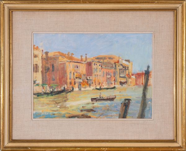 MARCO NOVATI : Riflessi, Canal grande - Suonatore  - Asta Arte Moderna e Contemporanea - Associazione Nazionale - Case d'Asta italiane