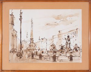 FERRUCCIO  STEFANUTTI - Piazza Navona