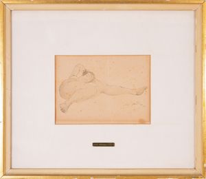 François-Auguste-René RODIN, Attribuito a : Figura distesa  - Asta Arte Moderna e Contemporanea - Associazione Nazionale - Case d'Asta italiane