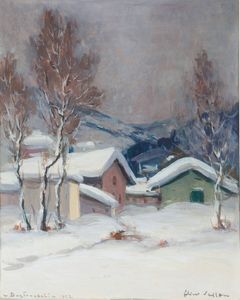 FELICE VELLAN Torino 1889 - 1976 - A Bardonecchia 1952